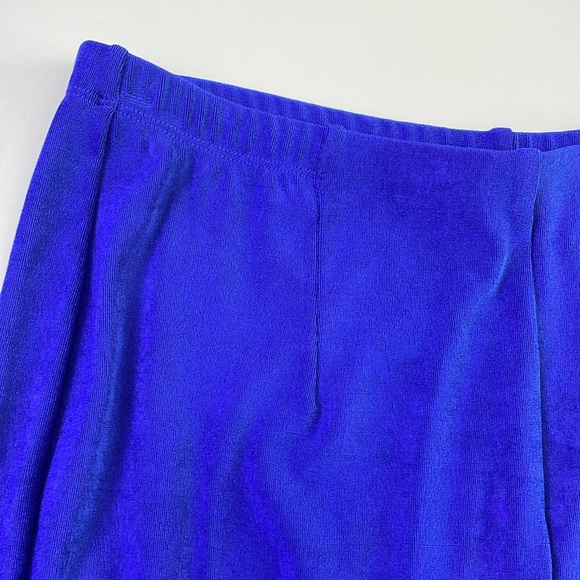 NWT Chico’s Travelers Elastic Waistband Pull On Pants Size L Royal Blue Straight - Picture 6 of 16